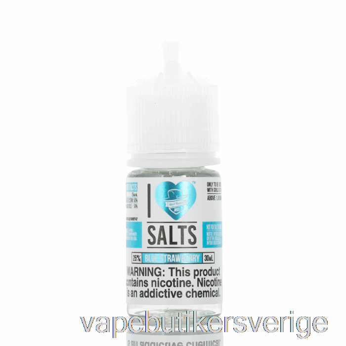 Vape Sverige Blå Jordgubb - Jag älskar Salter - 30ml 25mg